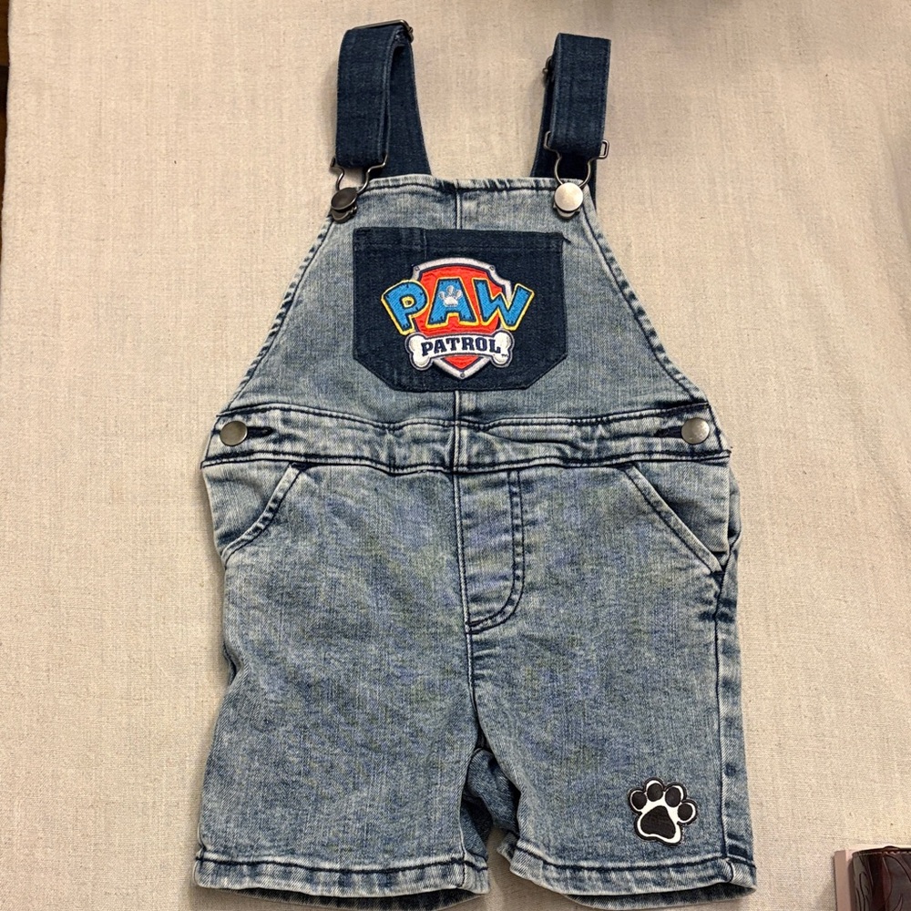 Paw Patrol Short Overalls Size 3T